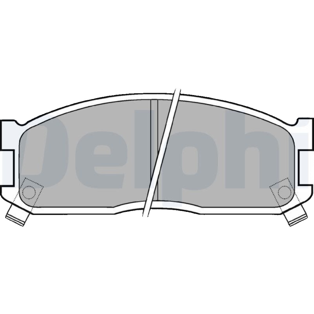 Brake pads Low-Metallic LP530 DELPHI for MAZDA FORD KIA