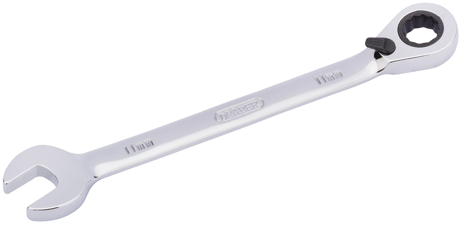 Draper Hi-Torq Metric Reversible Ratcheting Combination Spanner, 11Mm - Image 2