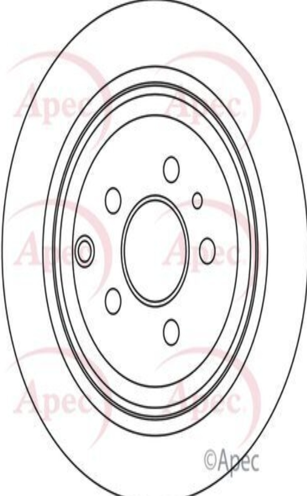 2X APEC REAR BRAKE DISC FOR CITROËN FIAT PEUGEOT 806 EVASION ULYSSE