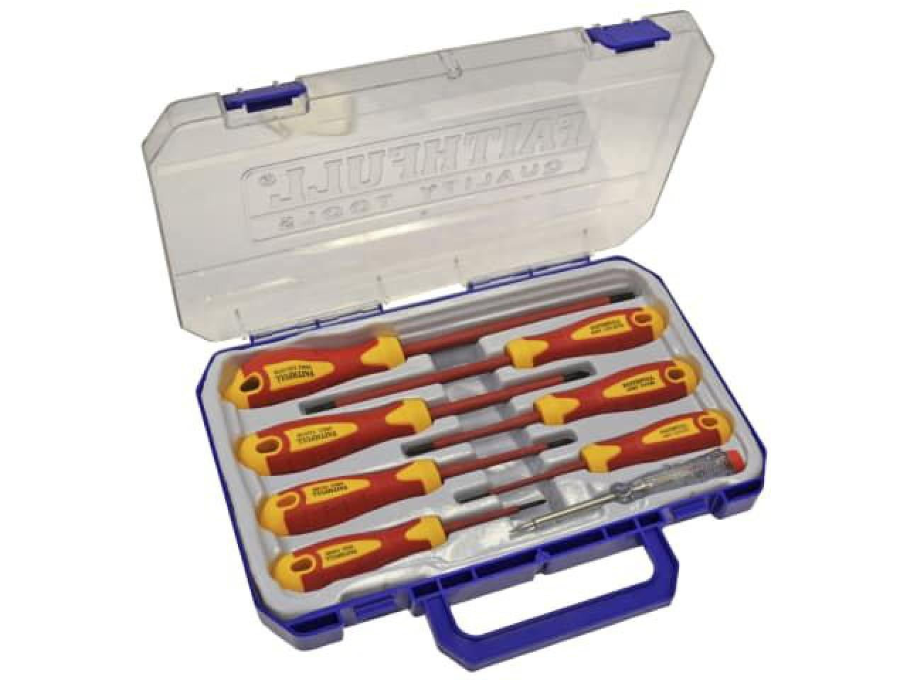 Faithfull Vde Soft Grip Screwdriver Set, 8 Piece Faisdvdeset8 - Image 10