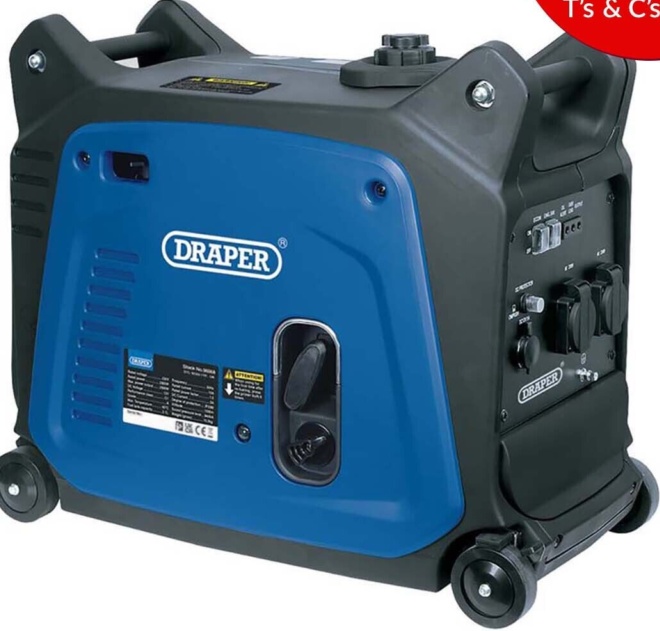 Draper 95198 Petrol Inverter Generator 2800W