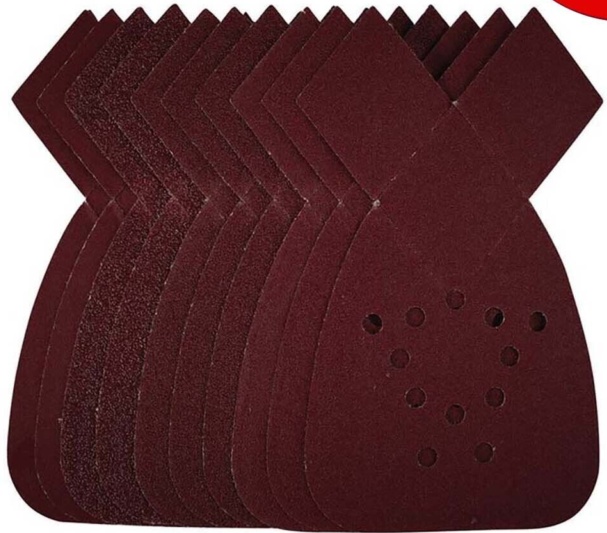 Draper 44081 Detail Sanding Sheets with Hook and Loop 140mm Assorted Grit SSD4 (