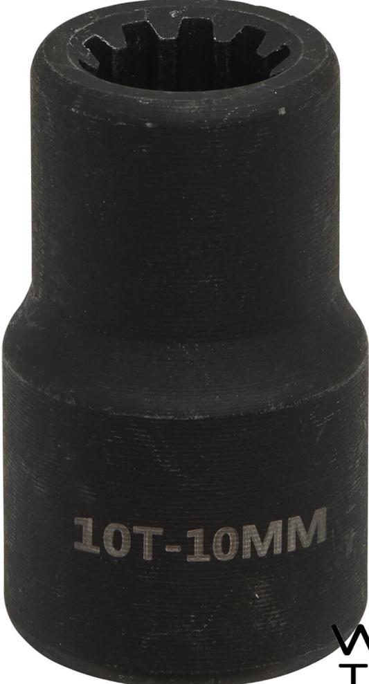 Sealey VS0983 Brake Caliper Socket 1/2""Sq Drive 10-Point 10mm