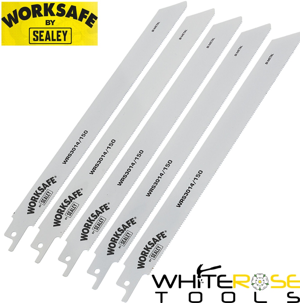 Sealey WRS3014-150 Reciprocating Saw Blade for Metal 150mm 18tpi - Pack of 5