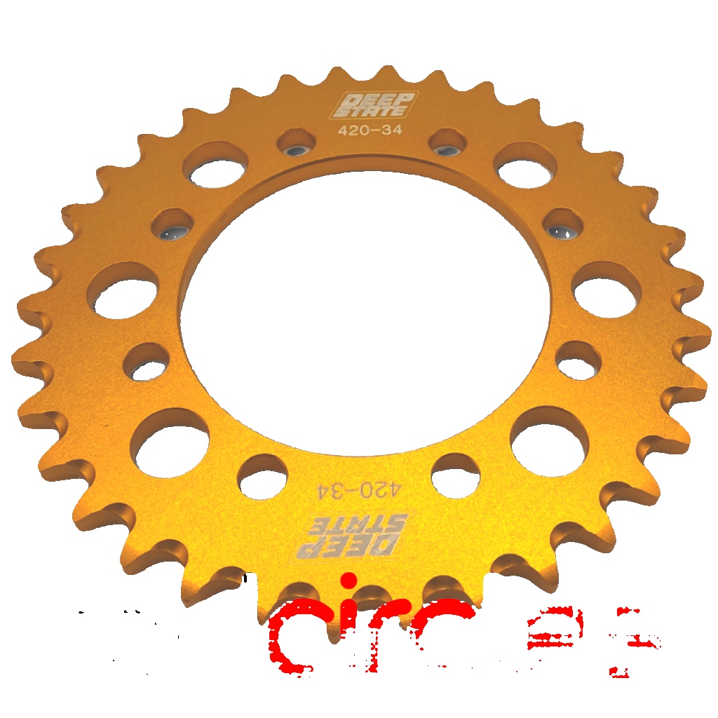 GOLD 34 TOOTH DEEP STATE 420 SDG PIT BIKE REAR SPROCKET Fits 10TEN KURZ RFZ RXF