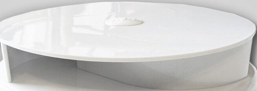 Wind Driven WHITE Van Roof Vent Rotating Truck Spinning Fan 4x4 Air Rotary