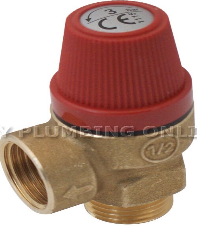 Altecnic Caleffi Safety Relief Valve 1/2"" 3 Bar 312430