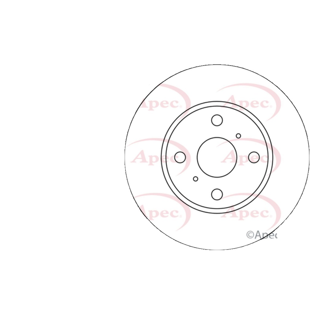 Apec Brake Disc Front Single 4351202040 4351212550 94854148 DSK657