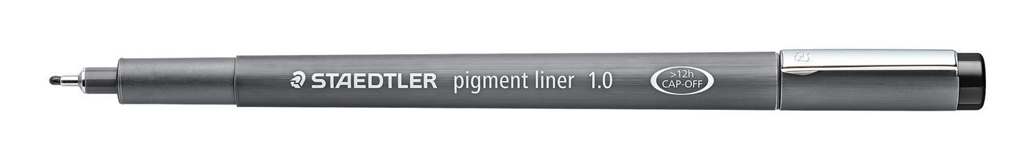 Staedtler Pigment Liner Fineliner Pen Metal Tip 1mm For Writing Drawing
