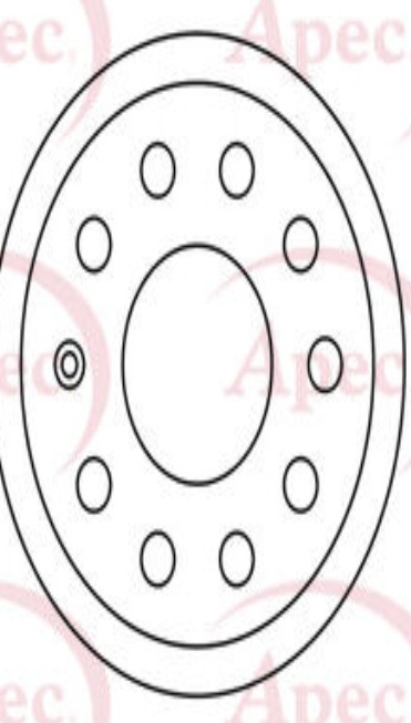 Brake Disc Vented Front Replacement DSK2338 Fits Audi Cupra Seat Skoda VW APEC