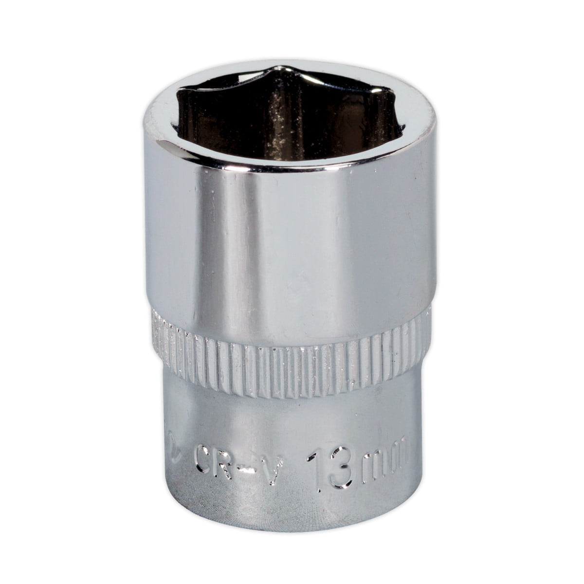 Sealey SP1413 Premier Fully Polished Socket 1/4""Sq Drive 13mm