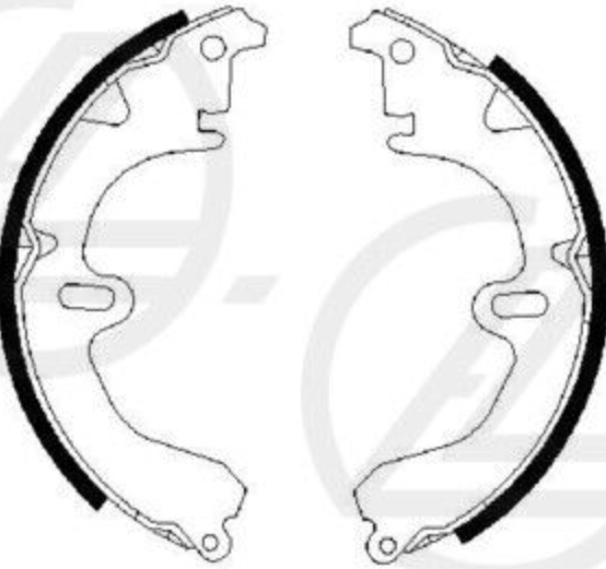 0 986 487 203 BOSCH Brake Shoe Set for TOYOTA