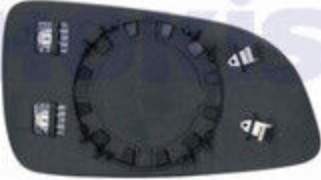 Right TYC 325-0059-1 Mirror Glass, outside mirror for OPEL