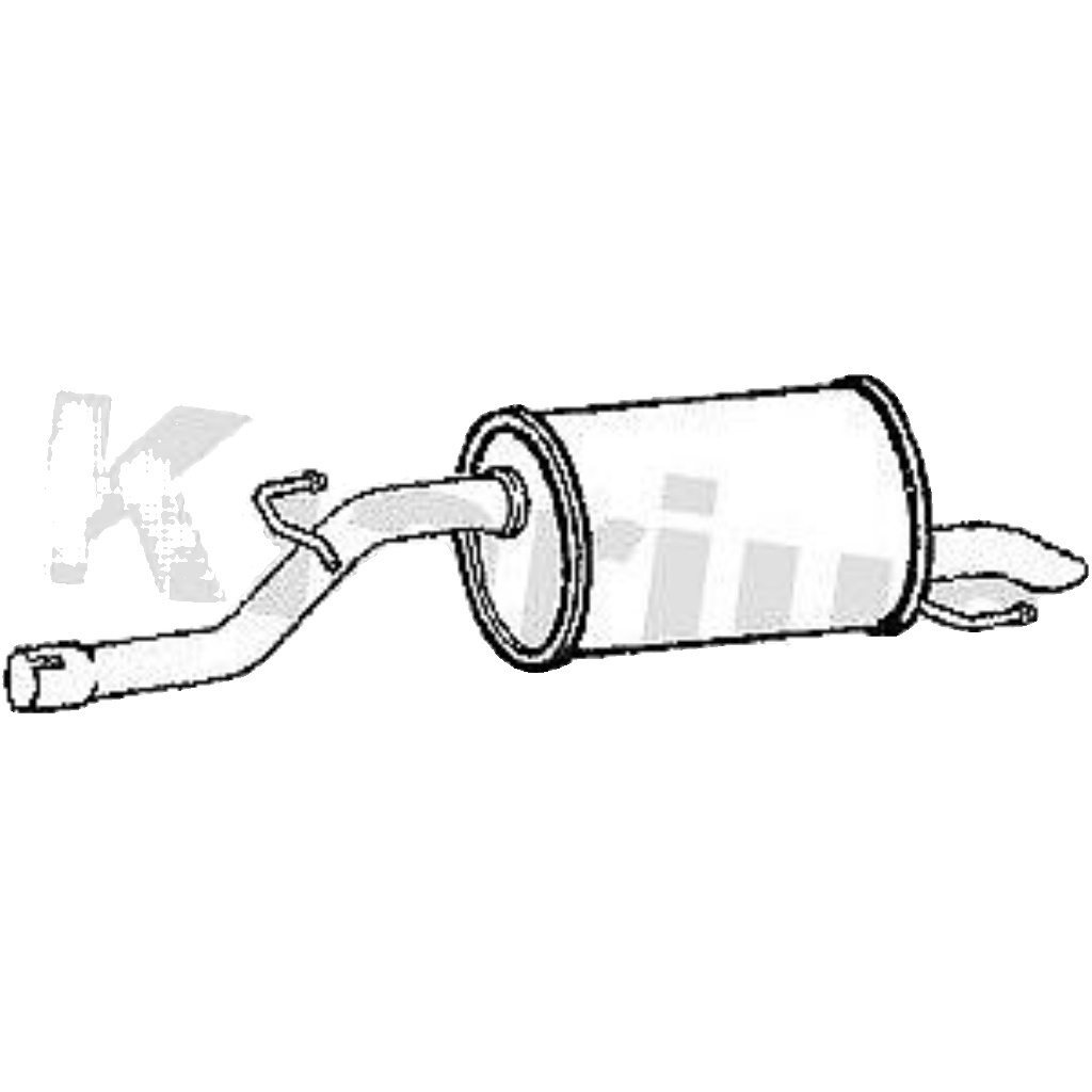 Klarius FT931T Exhaust Rear Box GRANDE PUNTO 1.4         09-12