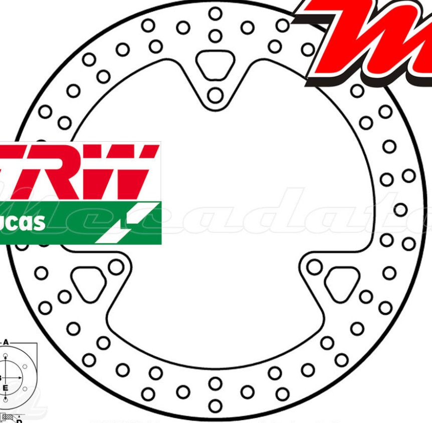 TRW MST 276 Brake Disc For Motorcycle Parts Accessories Replacement Parts
