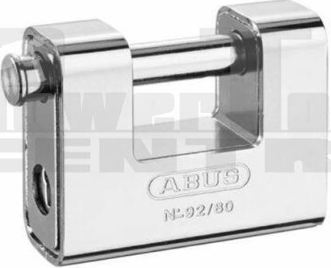 ABUS Monoblock 80mm Shutter Padlock 92 Series Carded - ABU9280C