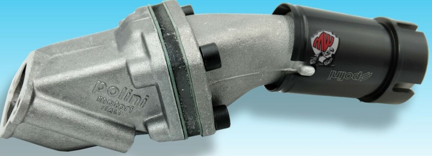 Polini Monolamellar Intake Manifold Ø 19 Mm. 2 Holes Piaggio Vespa PK 50