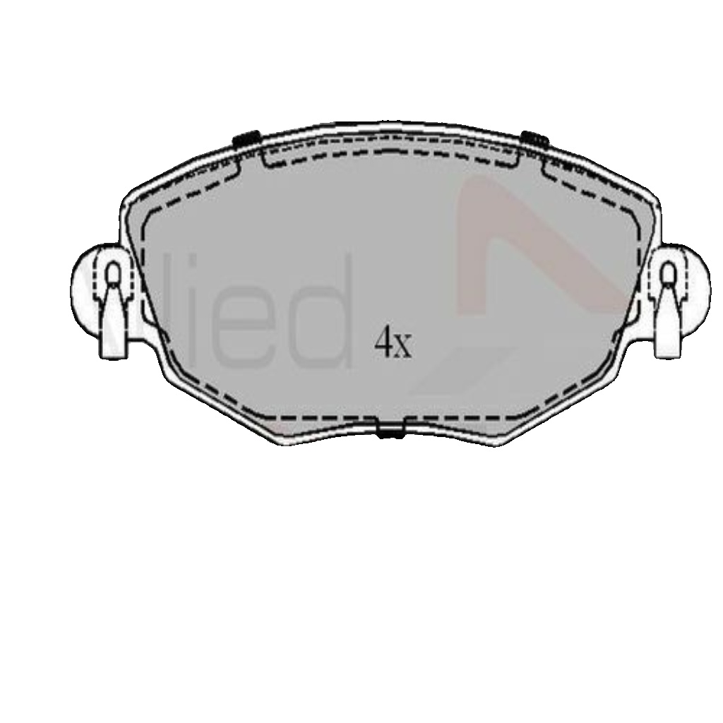 Brake Pads Set Front ADB01110 Allied Nippon 1121894 1126718 1204843 1250688