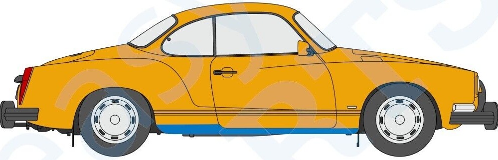 VOLKSWAGEN KARMANN GHIA 1955-1976 FULL SILL REPAIR PANEL ROCKER PANEL / RIGHT