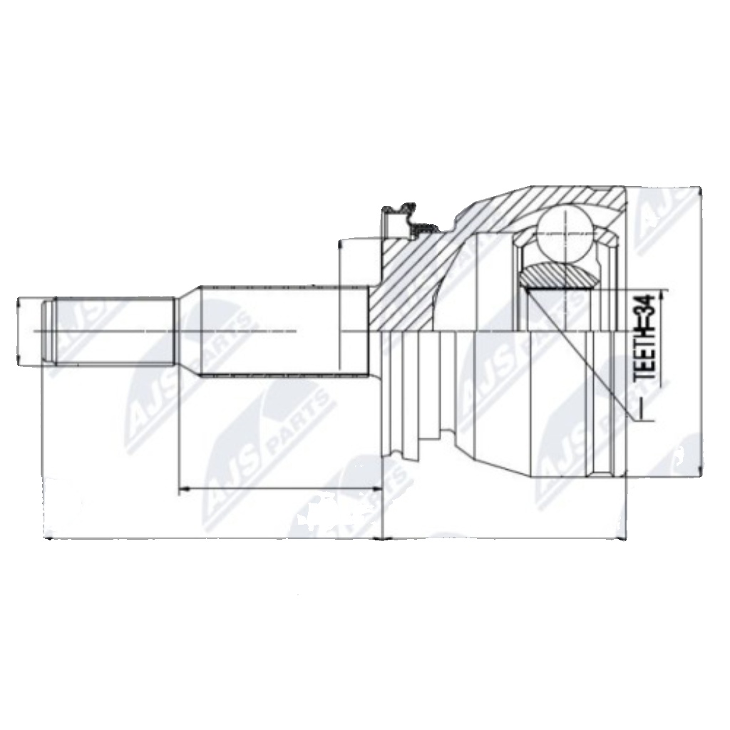 Joint Set, Drive Shaft/Outer Compatible With Ford Explorer 4.0 95-05, 4.0 ATM 02 - Image 4
