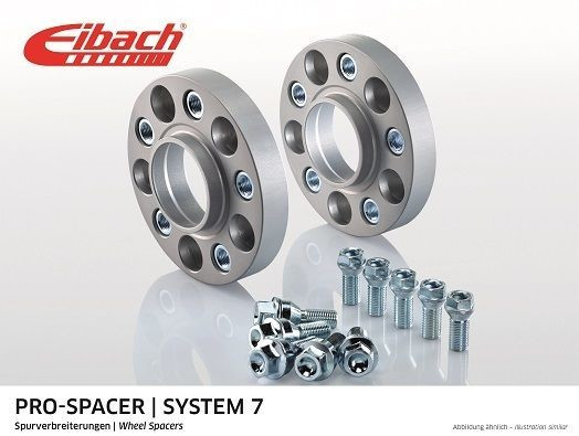 2x Wheel spacer flange black S90-7-25-052-B EIBACH for BMW MINI TOYOTA