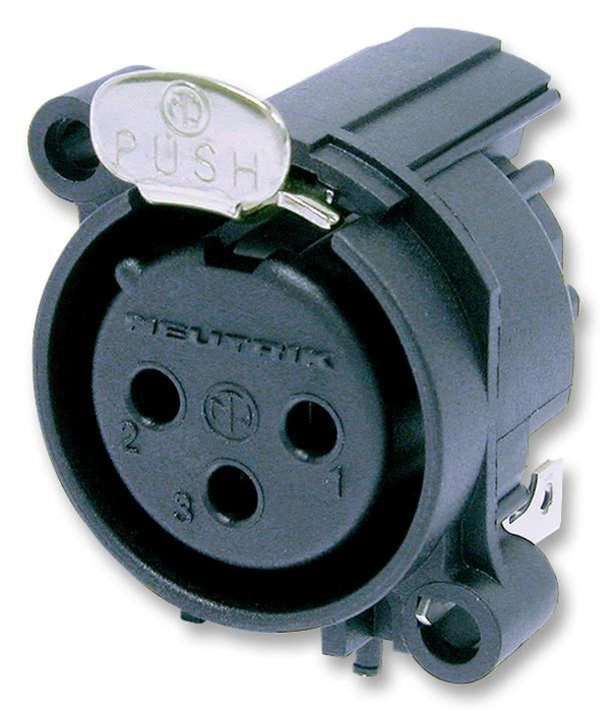 NEUTRIK - XLR Socket, 3 Pole, PCB, Horizontal