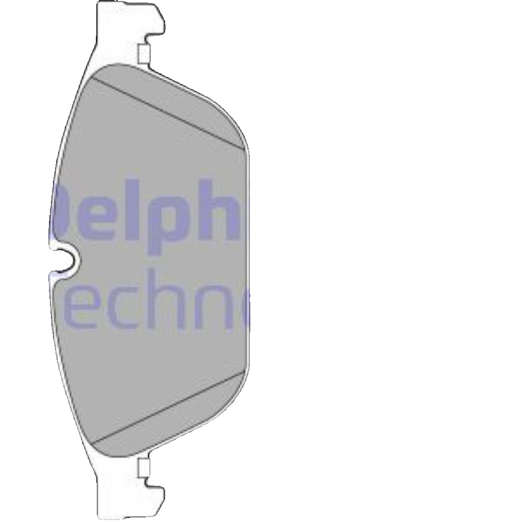 LP2292 DELPHI BRAKE PAD SET, DISC BRAKE FRONT AXLE FOR AUDI