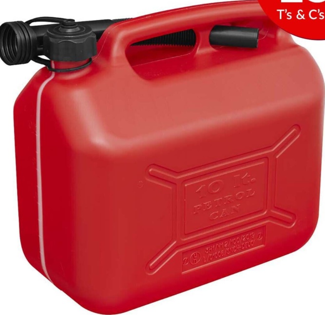 Sealey JC10PR Fuel Can 10L - Red