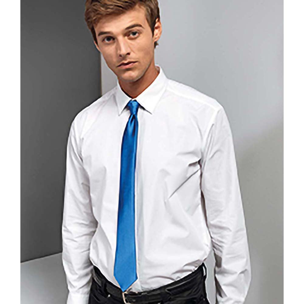 Premier (One Size, Royal) Colours Mens Satin Clip Tie Multicoloured