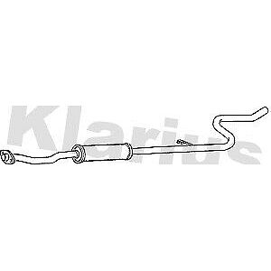Klarius box with centre pipe fits Citroën c3 c3 pluriel 1.6 02-09 CN501E