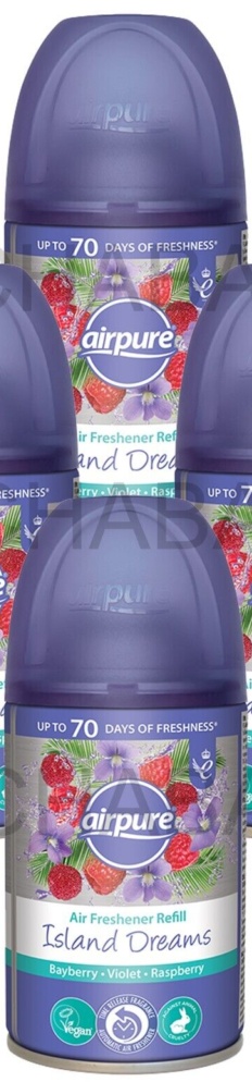 Airpure Automatic Refill Air Freshener True Romance&Atlantis Bay 250ml,2 OF EACH