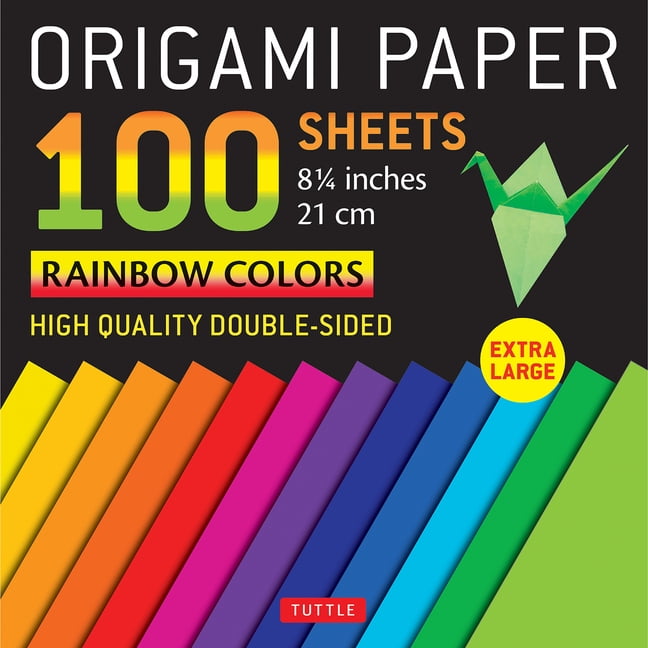 Origami Paper 100 sheets Rainbow Colors 8 1/4"" (21 cm) by  Tu... - 9780804855761