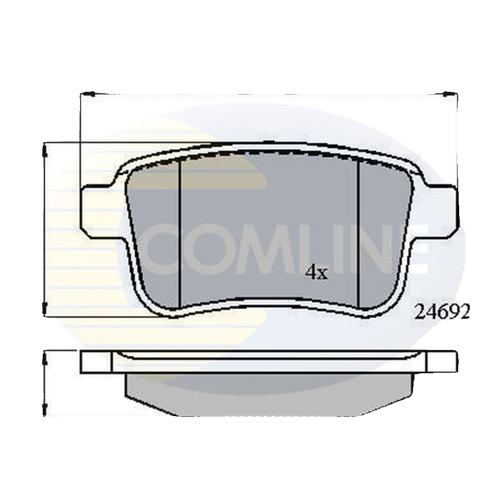 Rear COMLINE CBP01715 Brake Pad Set, disc brake for MERCEDES-BENZ,RENAULT