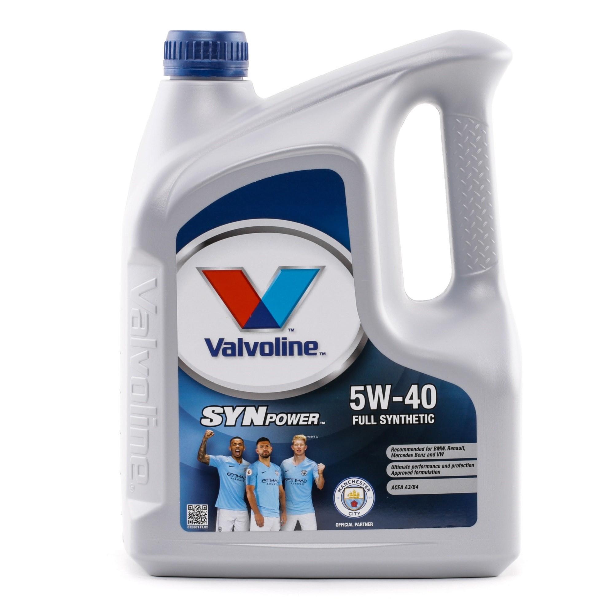 Valvoline SynPower 5W-40 5W40 Fully Synthetic Engine Oil - 5 Litres 5L