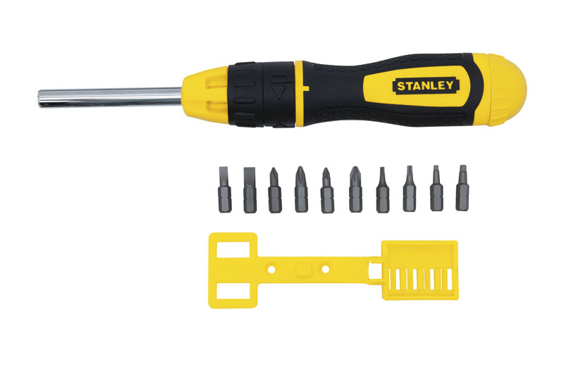 Stanley Multi-bit Ratchet Screwdriver - 10 Bits Included - Image 3
