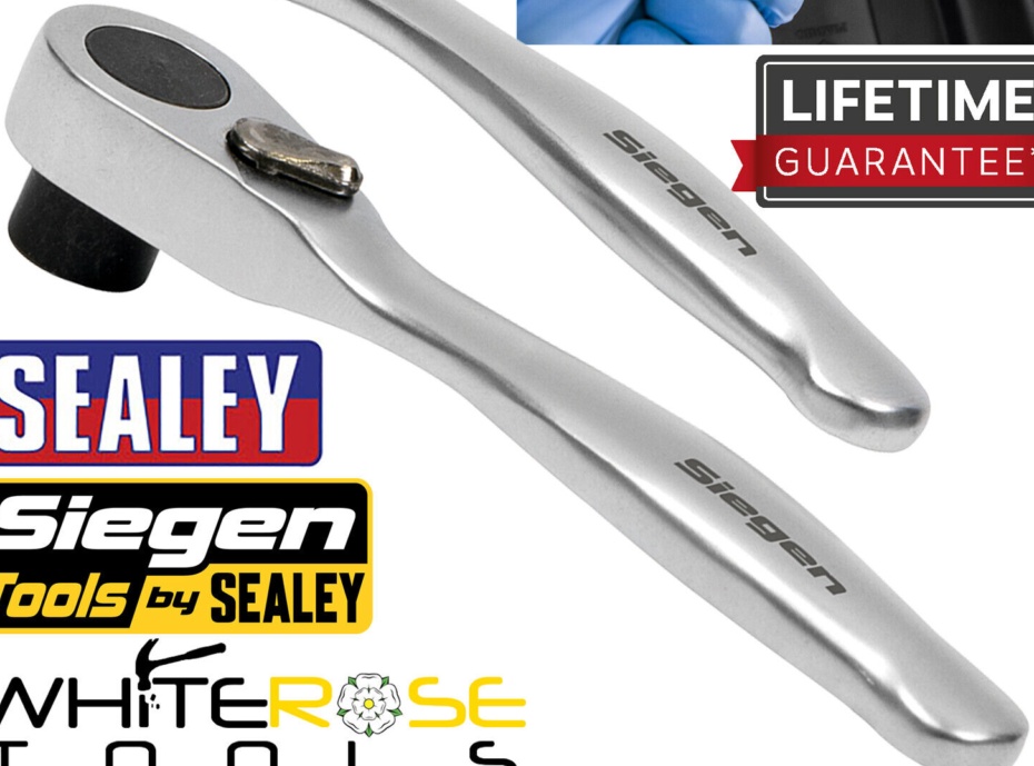 Sealey S01250 Siegen Micro Ratchet Wrench & Bit Driver Set 2pc