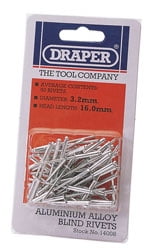 Draper 14008 Blind Rivets 32 x 158mm (50 Piece)