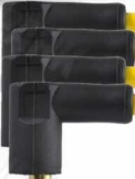 A Series engine Electronic Distributor Coil and 8mm Yellow Silicone HT Leads