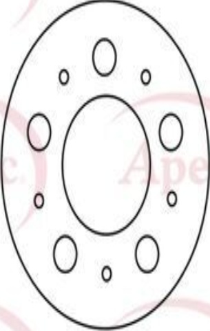 Braking System Brake Disc APEC DSK2736 Front Vented Fits Volvo S60 V70