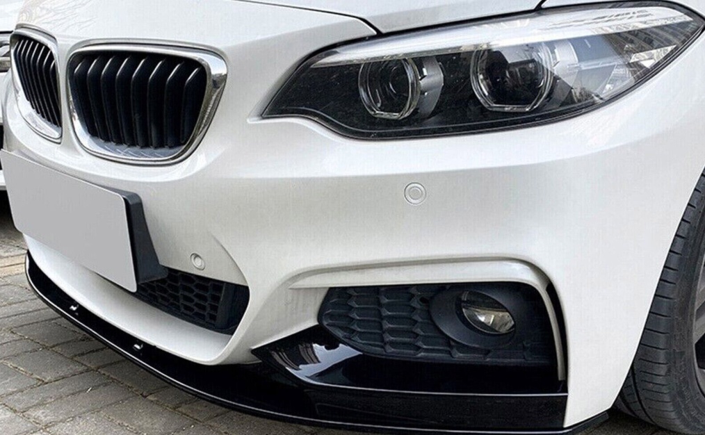 Front Lip Splitter Spoiler Gloss Black Fits BMW 2 F22 F23