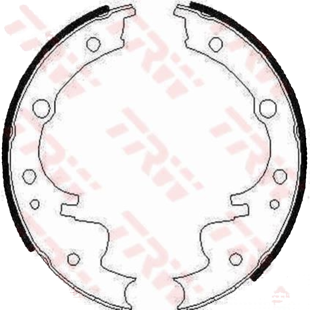 Rear TRW-OE GS6220 Brake Shoe Set for ALFA ROMEO,BEDFORD,DAF,FORD,IVECO,LDV