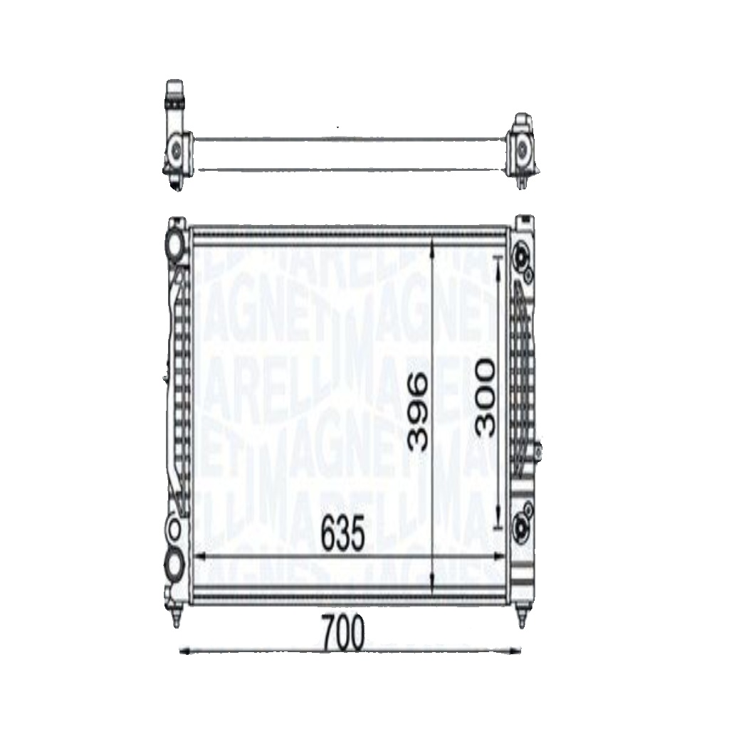 MAGNETI MARELLI-OE 350213157600 Radiator, engine cooling for AUDI,SKODA,VW