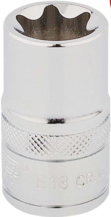 Draper 34340 Draper TX-STAR Socket 1/2"" Sq Dr E18