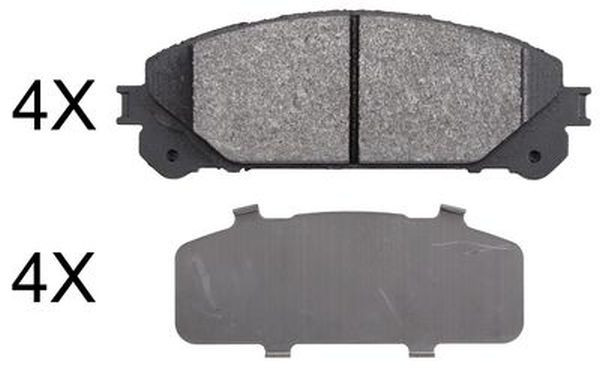 ABS 37844 Front Brake Pad Set Fits Lexus Subaru Suzuki Toyota Across Alphard Es - Image 3