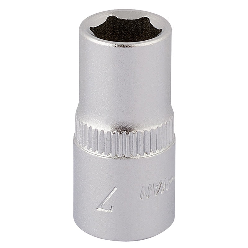 Draper 11096 Elora Hexagon Socket 1/4"" Sq Dr 7mm
