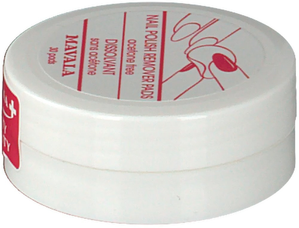 Mavala Dark Acetone Free Nail Polish Remover Pads - 30 Pads - Image 3