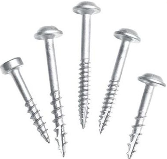 Kreg Pack of 250 Carton of Zinc Pocket Screws 64mm 2-1/2"" #8 Coarse Washer-Head