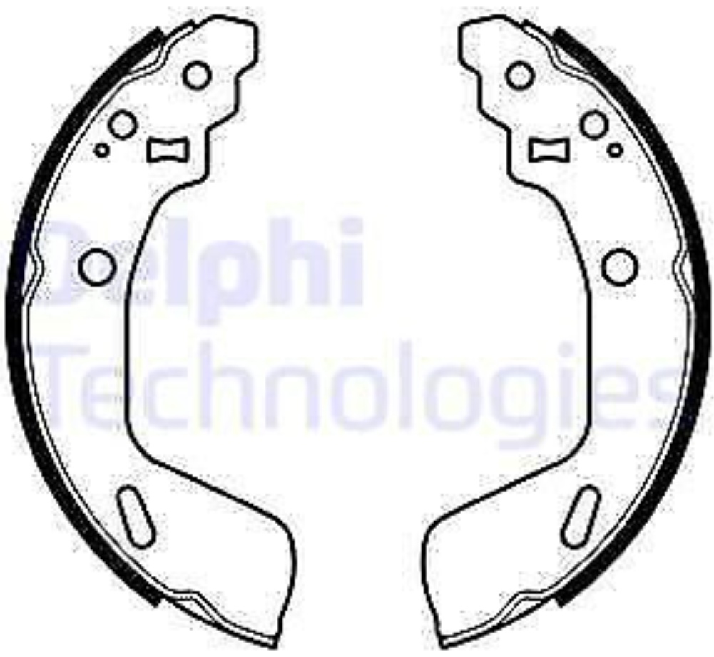 Rear Brake Shoe Set Delphi LS2073 Fits Suzuki Swift Braking System