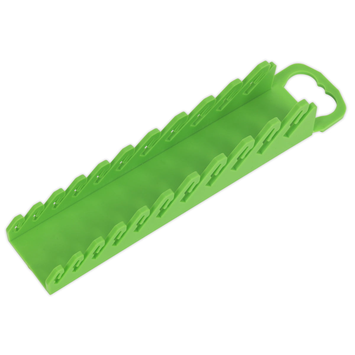 Sealey WR10HV Premier Spanner Rack Capacity 10 Stubby Spanners - Hi-Vis Gr