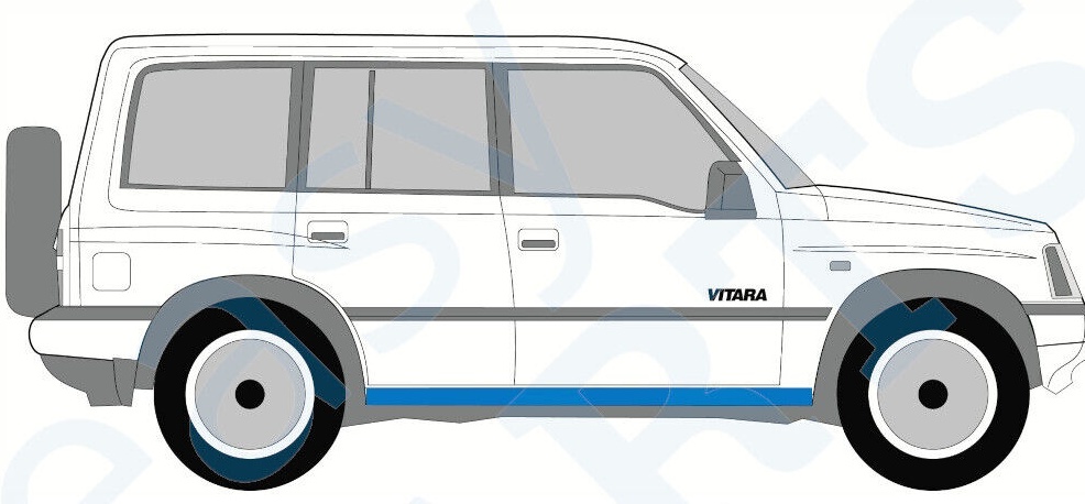 SUZUKI VITARA 1996-2003 SILL REPAIR PANEL ROCKER PANEL / RIGHT = LEFT / PAIR
